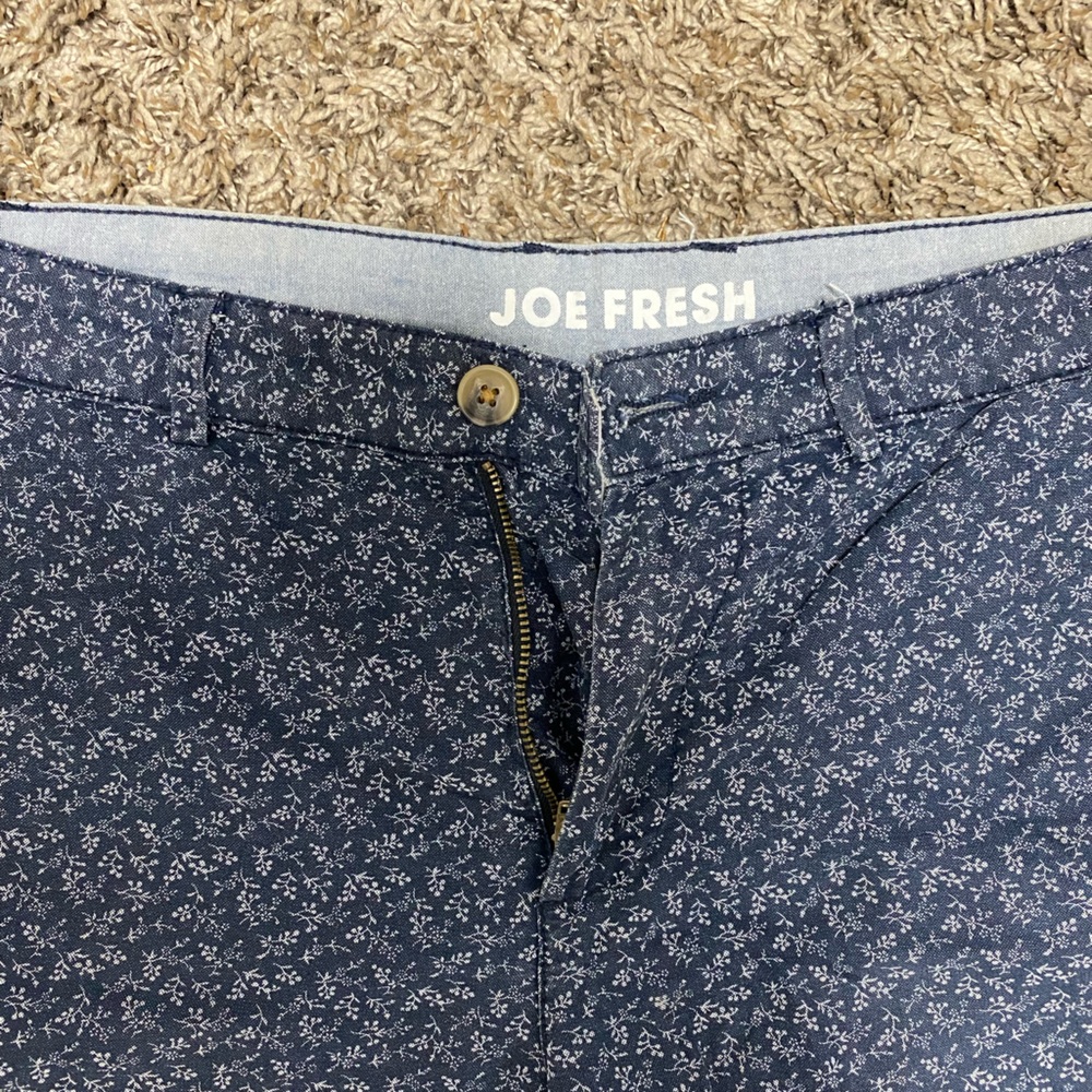 Joe Fresh Navy Floral Trousers